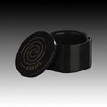 Round Genuine Black Marble Box